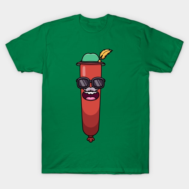 Cool Oktoberfest Sausage T-Shirt by TheMaskedTooner